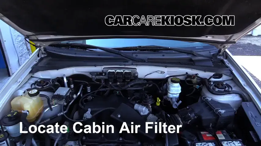 2005 Ford Escape Limited 3.0L V6 Filtro de aire (interior) Cambio